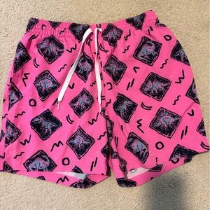 Chubbies Men’s Pink Geometric Swim Shorts